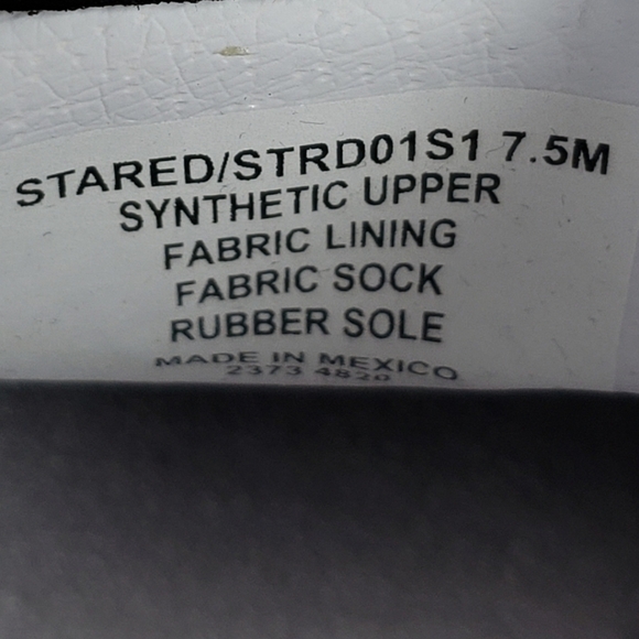 Steve Madden Stared Faux White Leather Faux Pink Sherling Sneaker Sz 7.5M - Picture 10 of 10